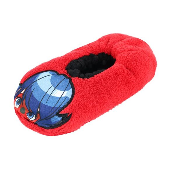 Textiel Trade Girl's Peeking Miraculous Ladybug Solid Slippers - Picture 1 of 4